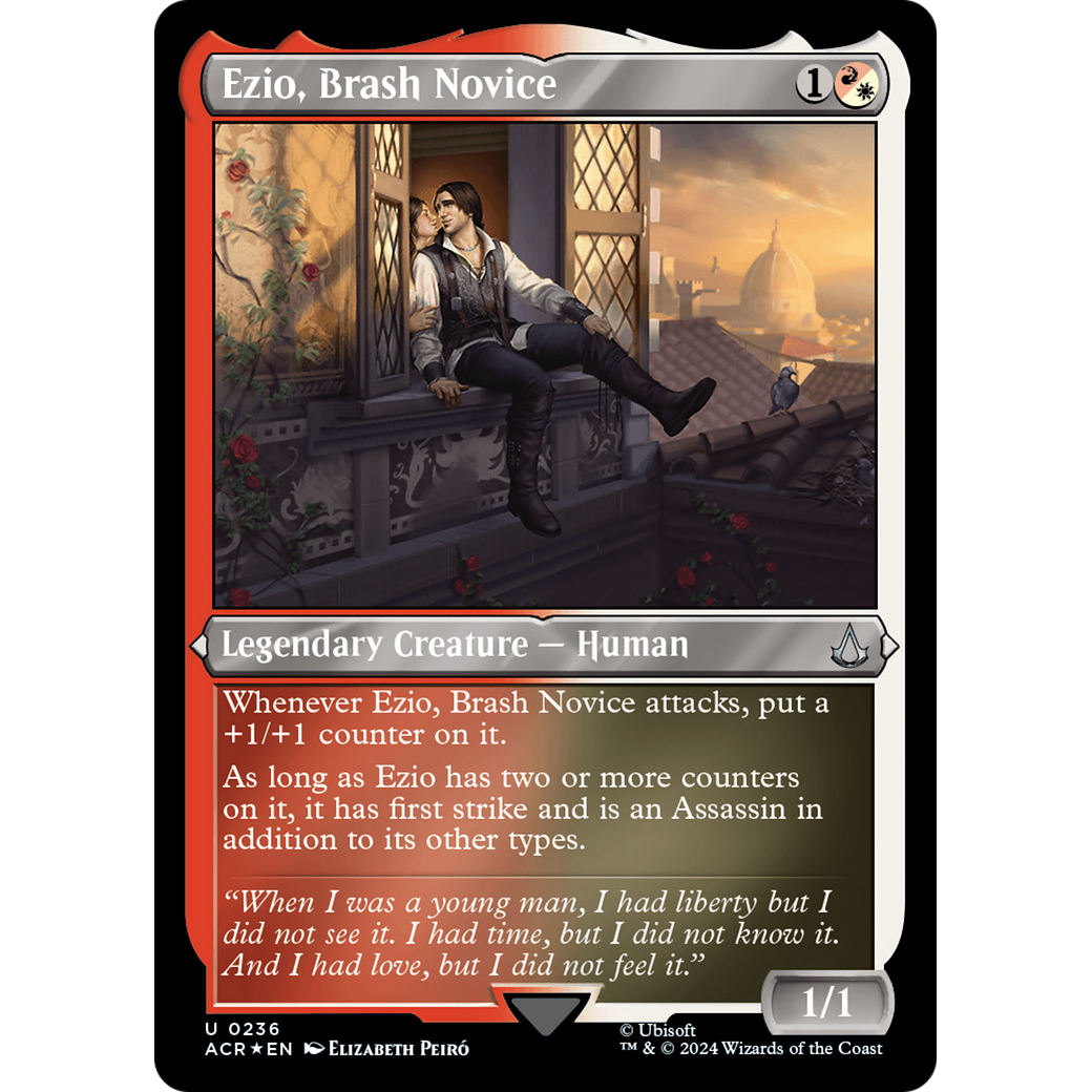 Ezio, Brash Novice (ACR-236) - Assassin's Creed Etched Foil