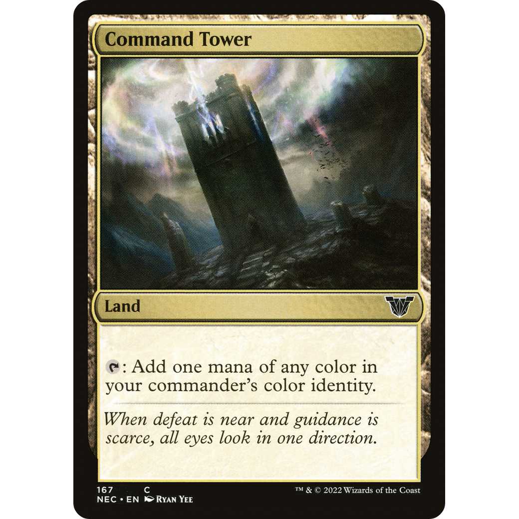 Command Tower (NEC-167) - Neon Dynasty Commander