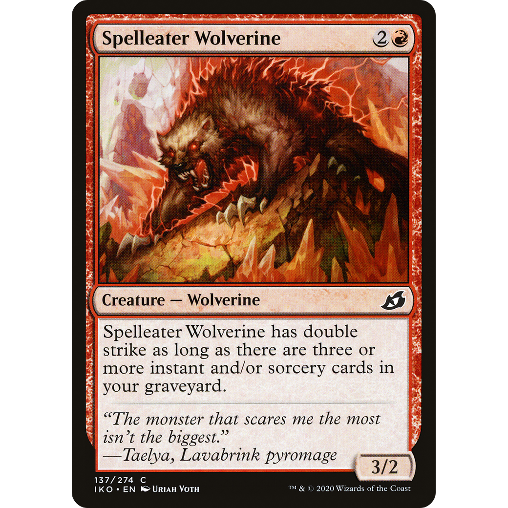 Spelleater Wolverine (IKO-137) - Ikoria: Lair of Behemoths