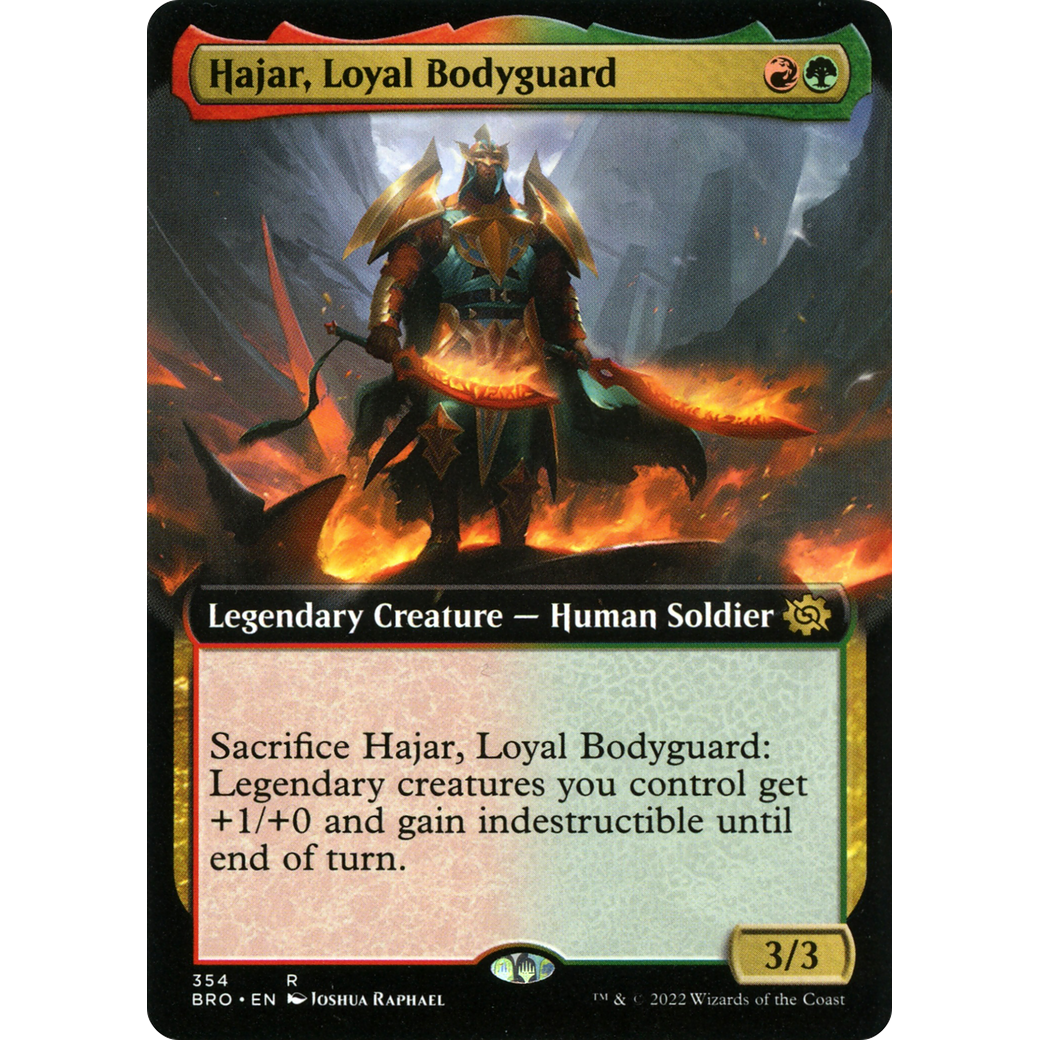 Hajar, Loyal Bodyguard (Extended Art) (BRO-354) - The Brothers' War: (Extended Art)