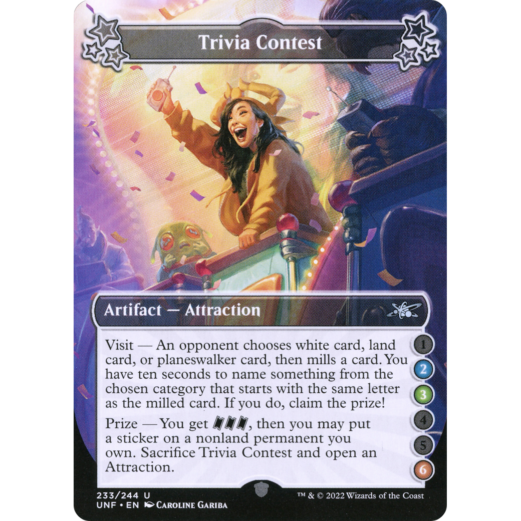 Trivia Contest (2-3-6) (UNF-233) - Unfinity