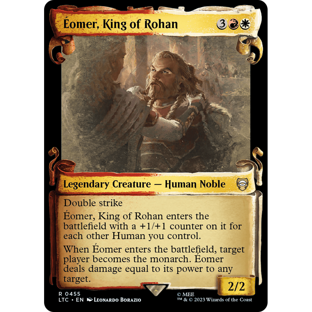 Éomer, King of Rohan (LTC-455) - Tales of Middle-earth Commander: (Showcase) Foil
