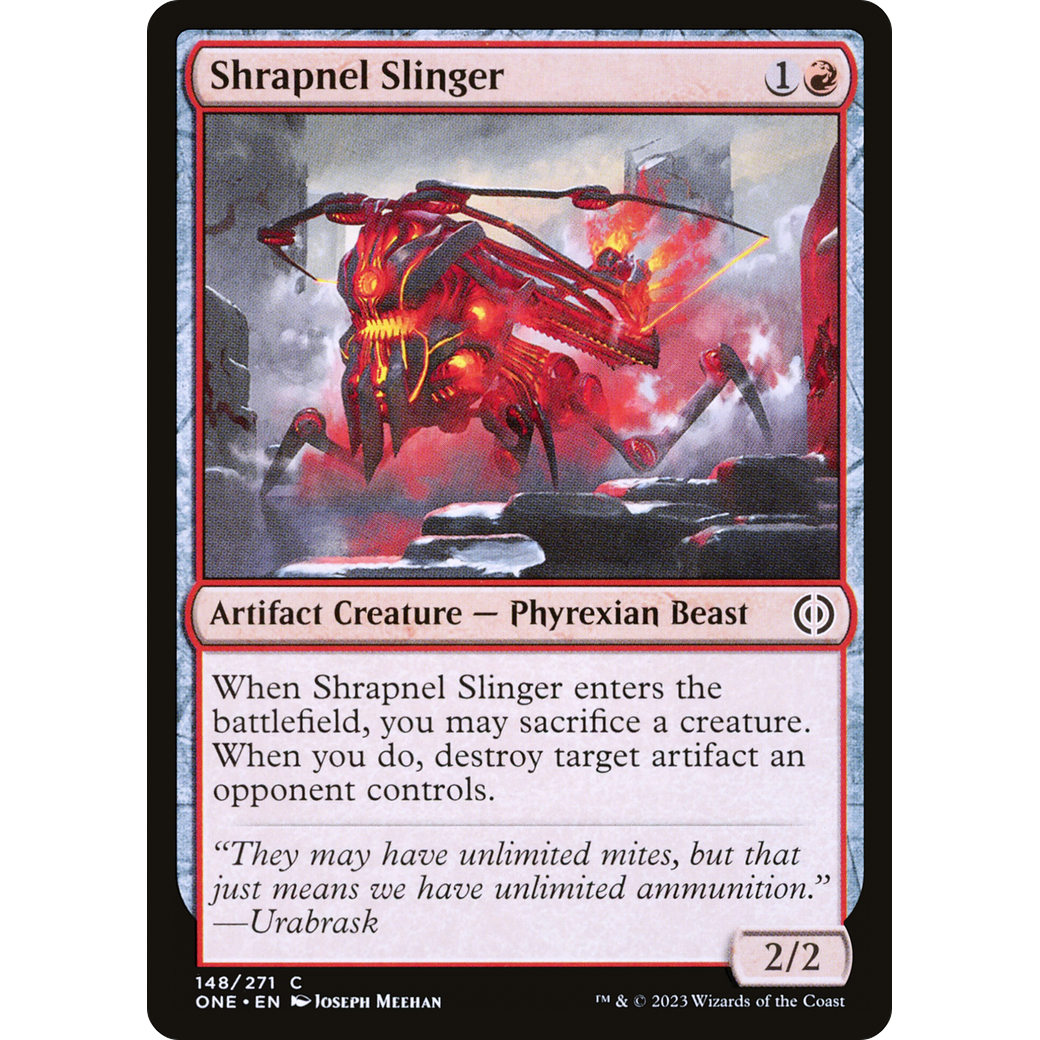 Shrapnel Slinger (ONE-148) - Phyrexia: All Will Be One Foil