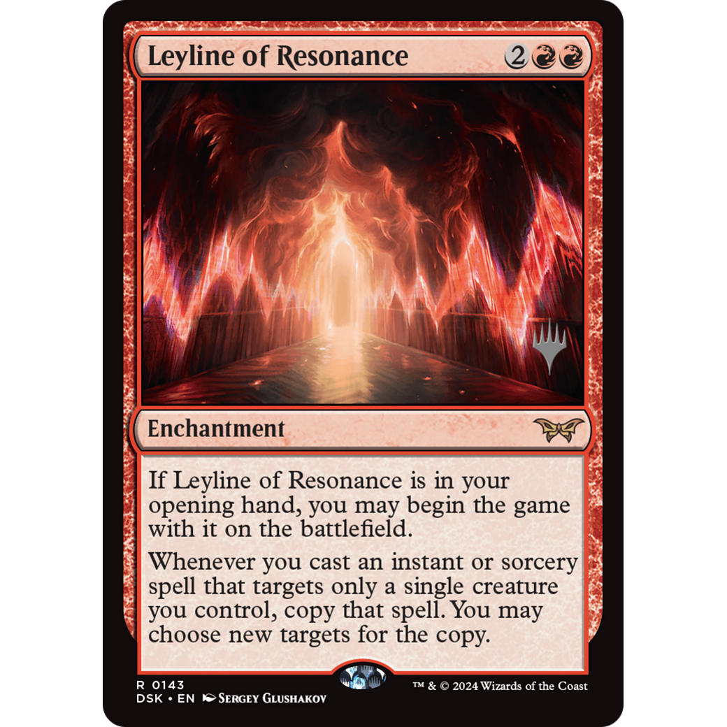 Leyline of Resonance (PPDSK-143P) - Duskmourn: House of Horror Promos Foil