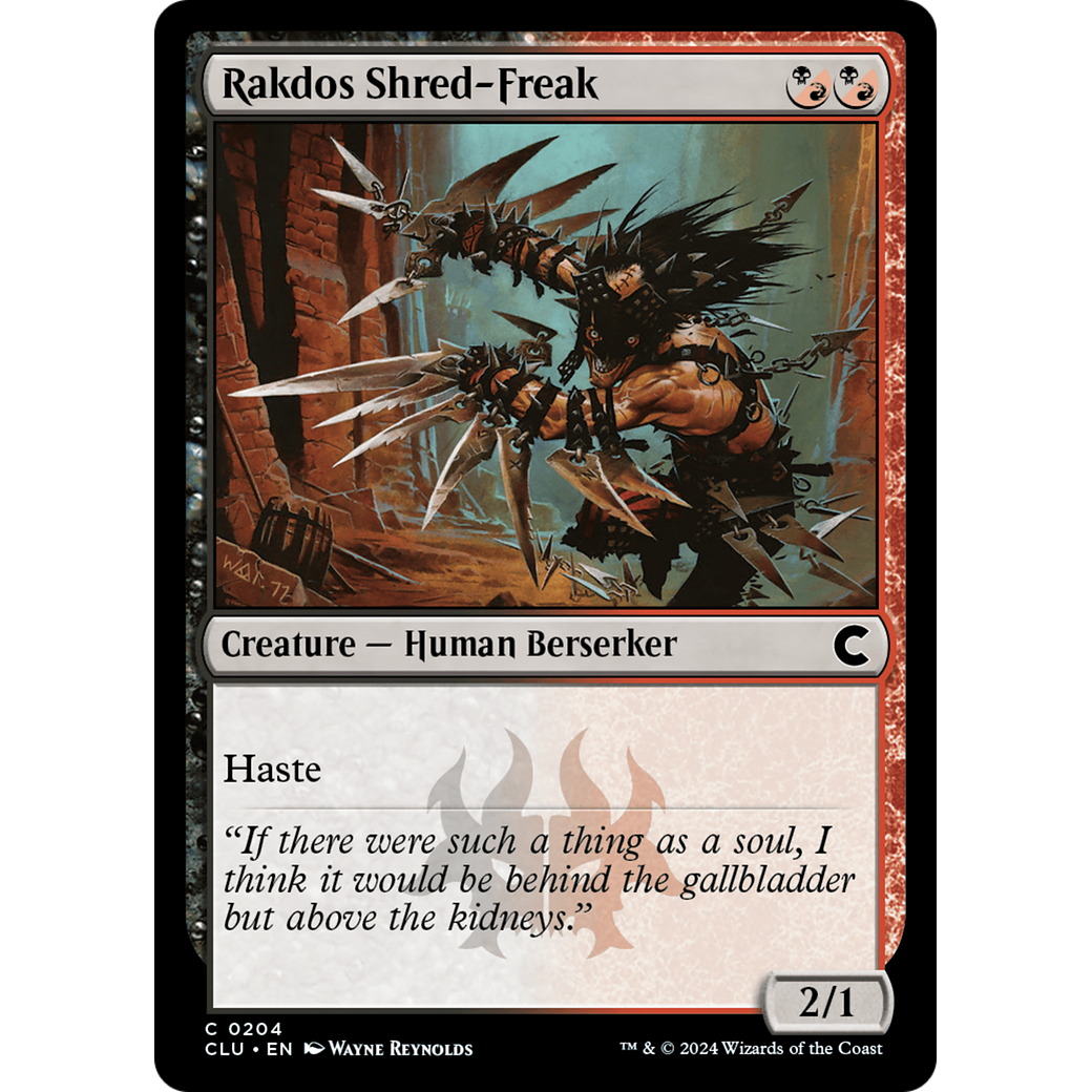 Rakdos Shred-Freak (CLU-204) - Ravnica: Clue Edition