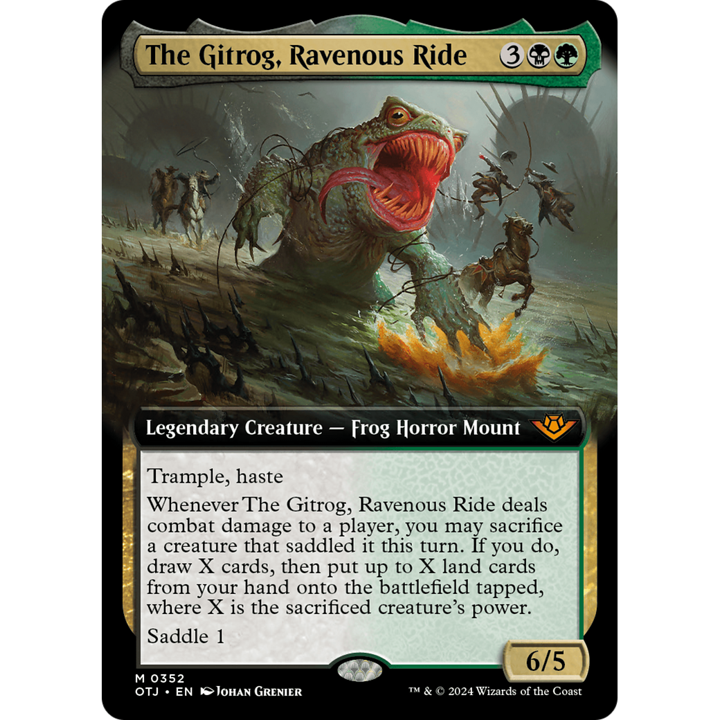 The Gitrog, Ravenous Ride (OTJ-352) - Outlaws of Thunder Junction: (Extended Art)