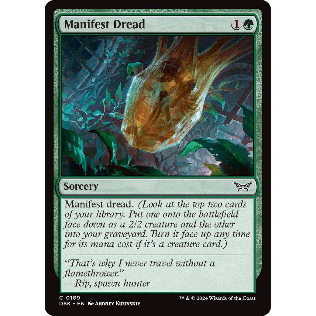 Manifest Dread (DSK-189) - Duskmourn: House of Horror