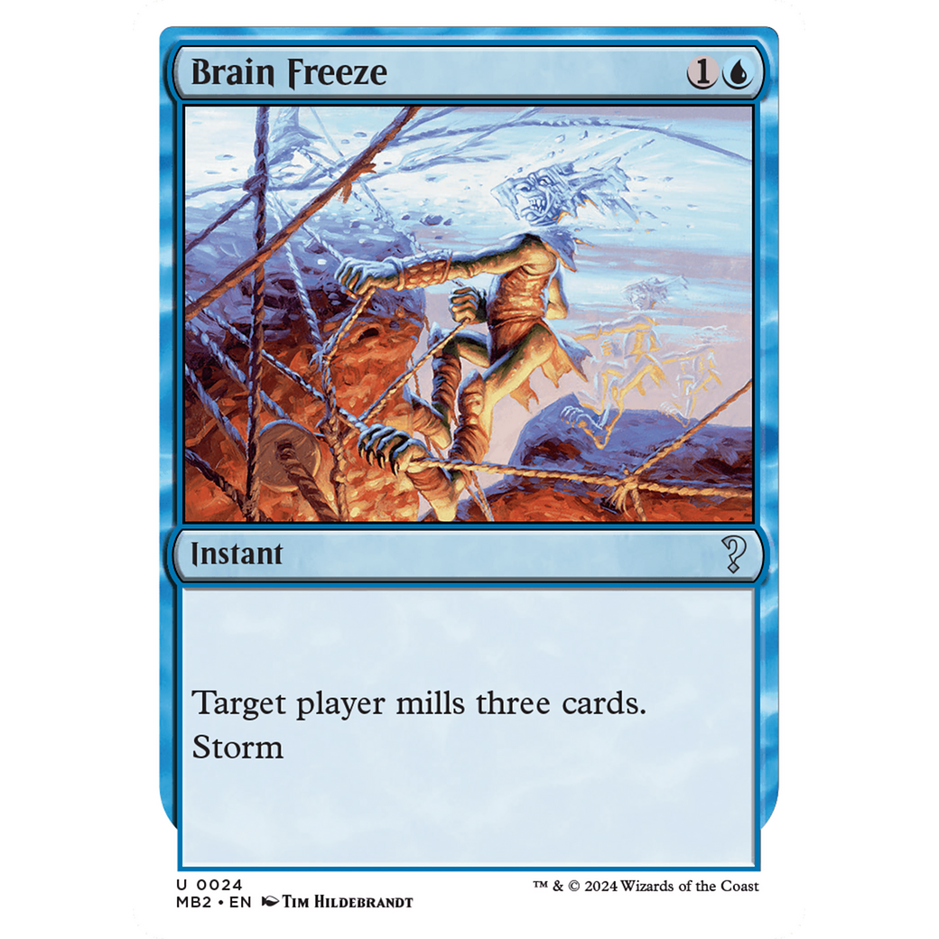 Brain Freeze (White Border) (MB2-024) - Mystery Booster 2