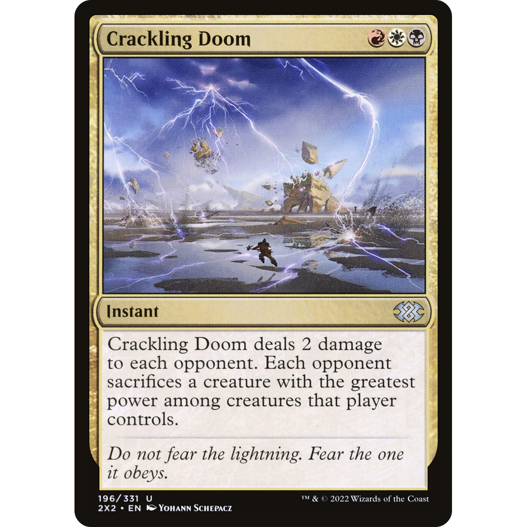 Crackling Doom (2X2-196) - Double Masters 2022 Foil