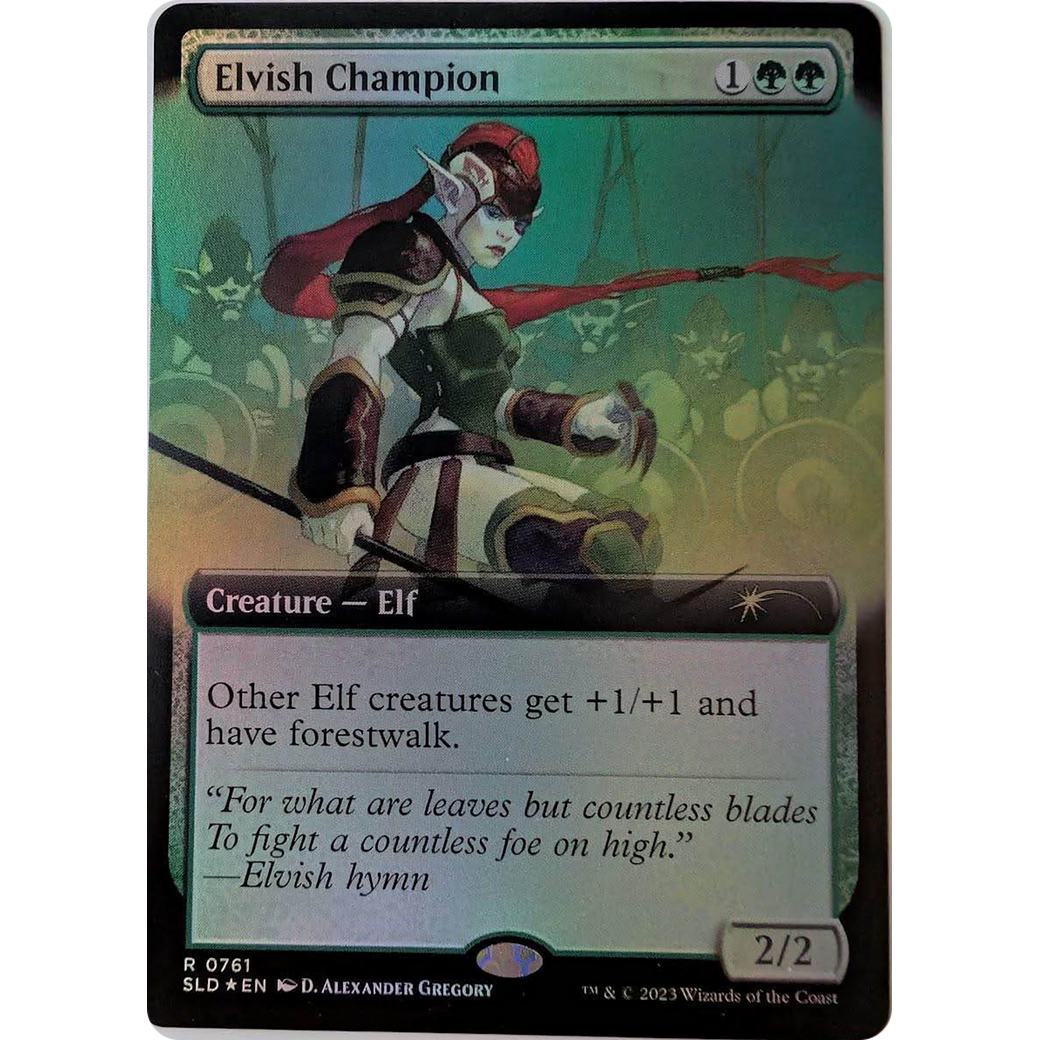 Elvish Champion (Extended Art) (SLD-761) - Secret Lair Drop: (Extended Art) Foil