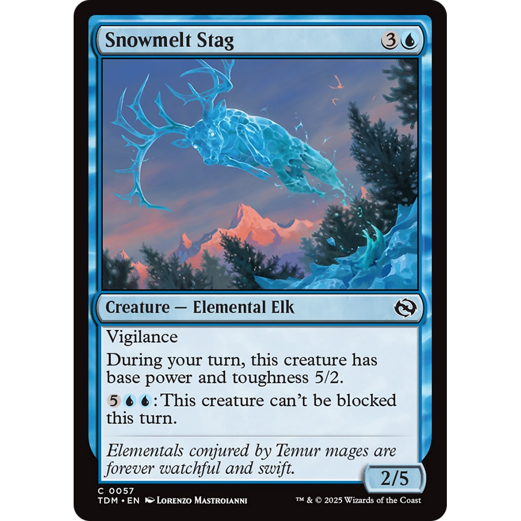 Snowmelt Stag (TDM-057) - Tarkir: Dragonstorm Foil