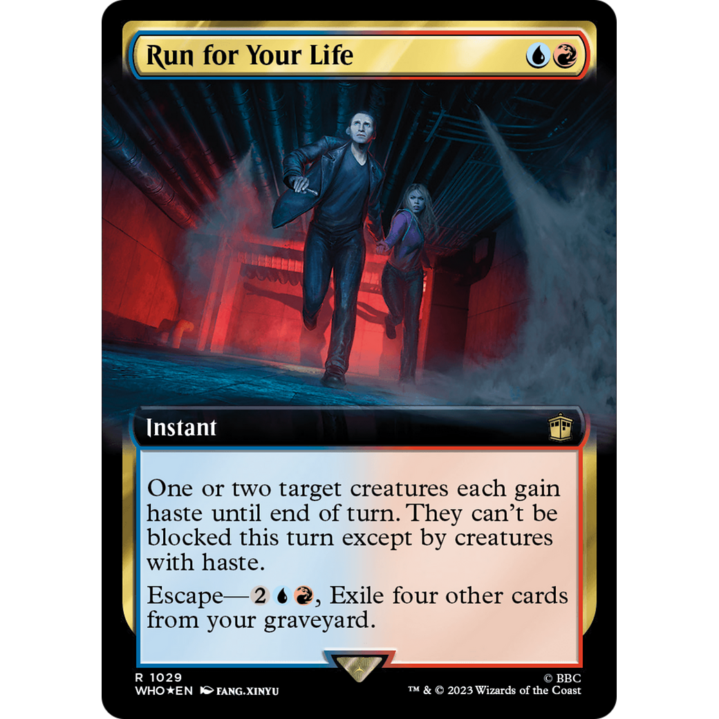 Run for Your Life (Extended Art) (Surge Foil) (WHO-1029) - Doctor Who: (Extended Art) Foil