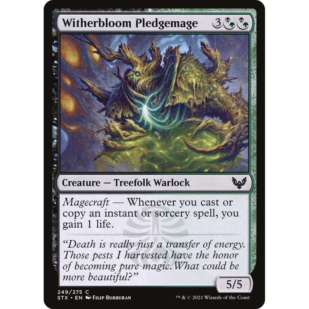 Witherbloom Pledgemage (STX-249) - Strixhaven: School of Mages Foil