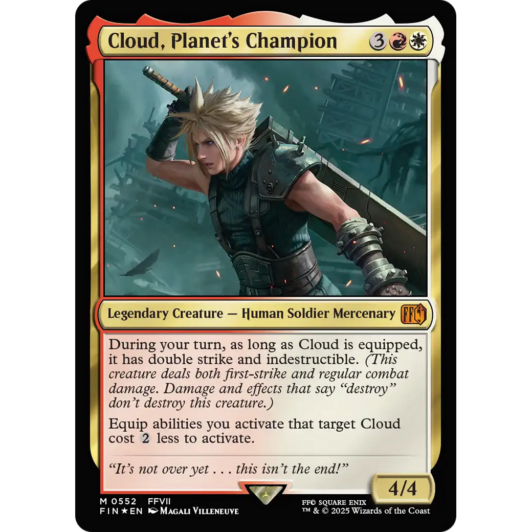 Cloud, Planet's Champion (FIN-552) - FINAL FANTASY Foil