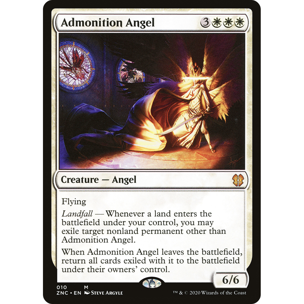Admonition Angel (ZNC-010) - Zendikar Rising Commander