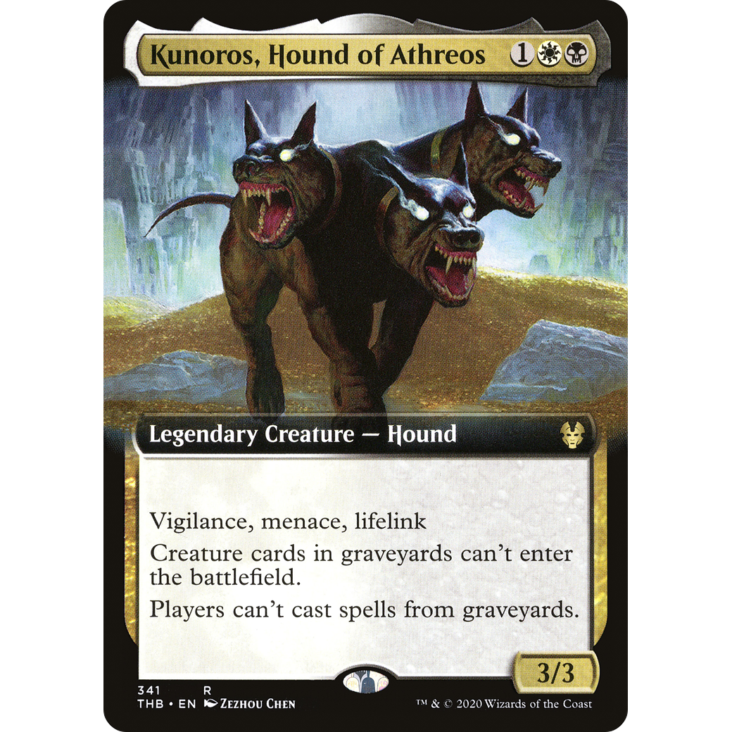 Kunoros, Hound of Athreos (Extended Art) (THB-341) - Theros Beyond Death: (Extended Art)