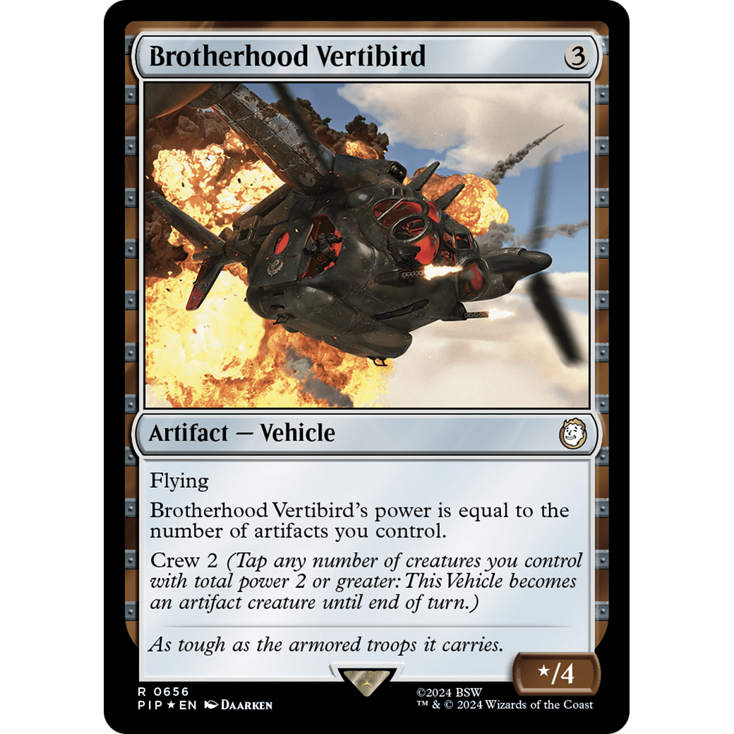 Brotherhood Vertibird (PIP-656) - Fallout Foil