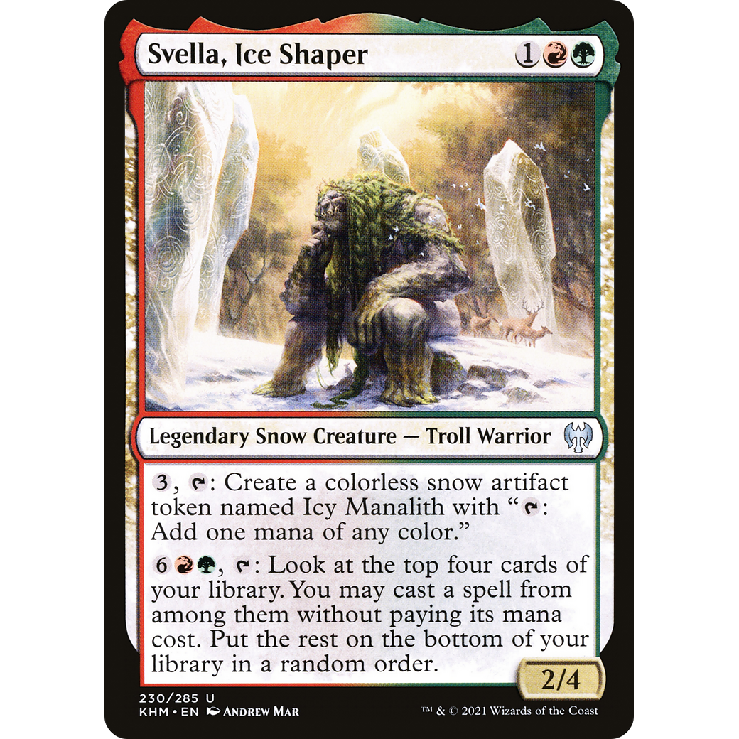Svella, Ice Shaper (KHM-230) - Kaldheim: (snow) Foil