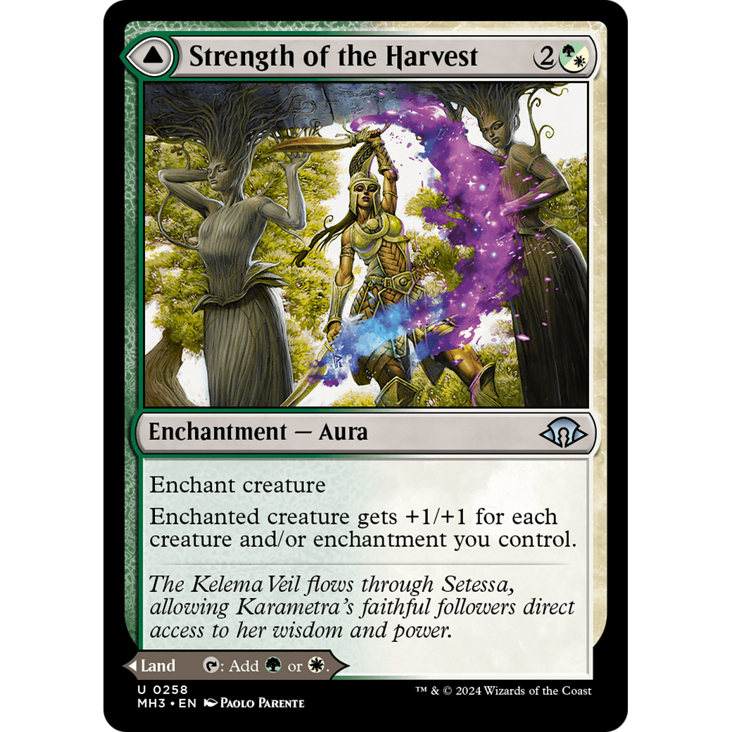 Strength of the Harvest // Haven of the Harvest (MH3-258) - Modern Horizons 3 Foil