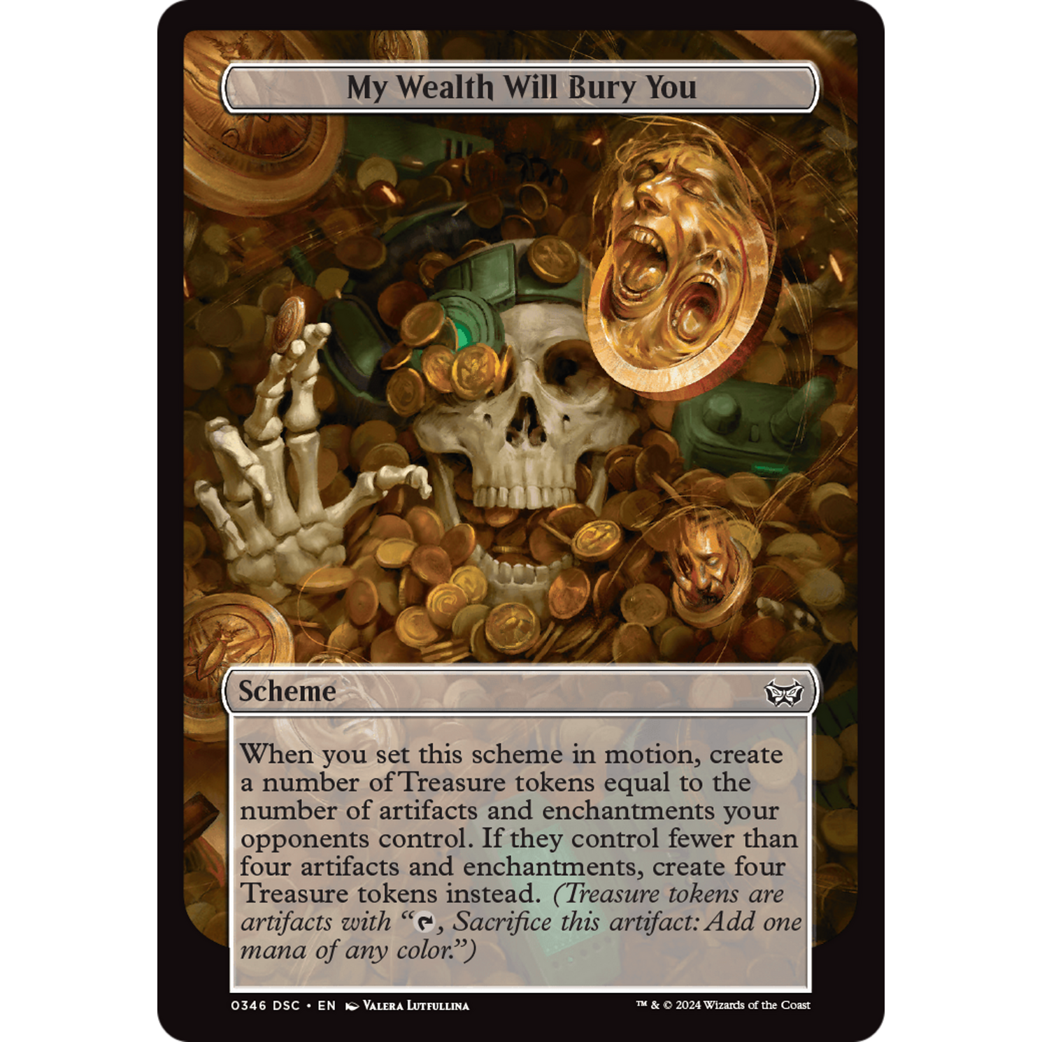 My Wealth Will Bury You (A:DSC-346) - Duskmourn: House of Horror Commander