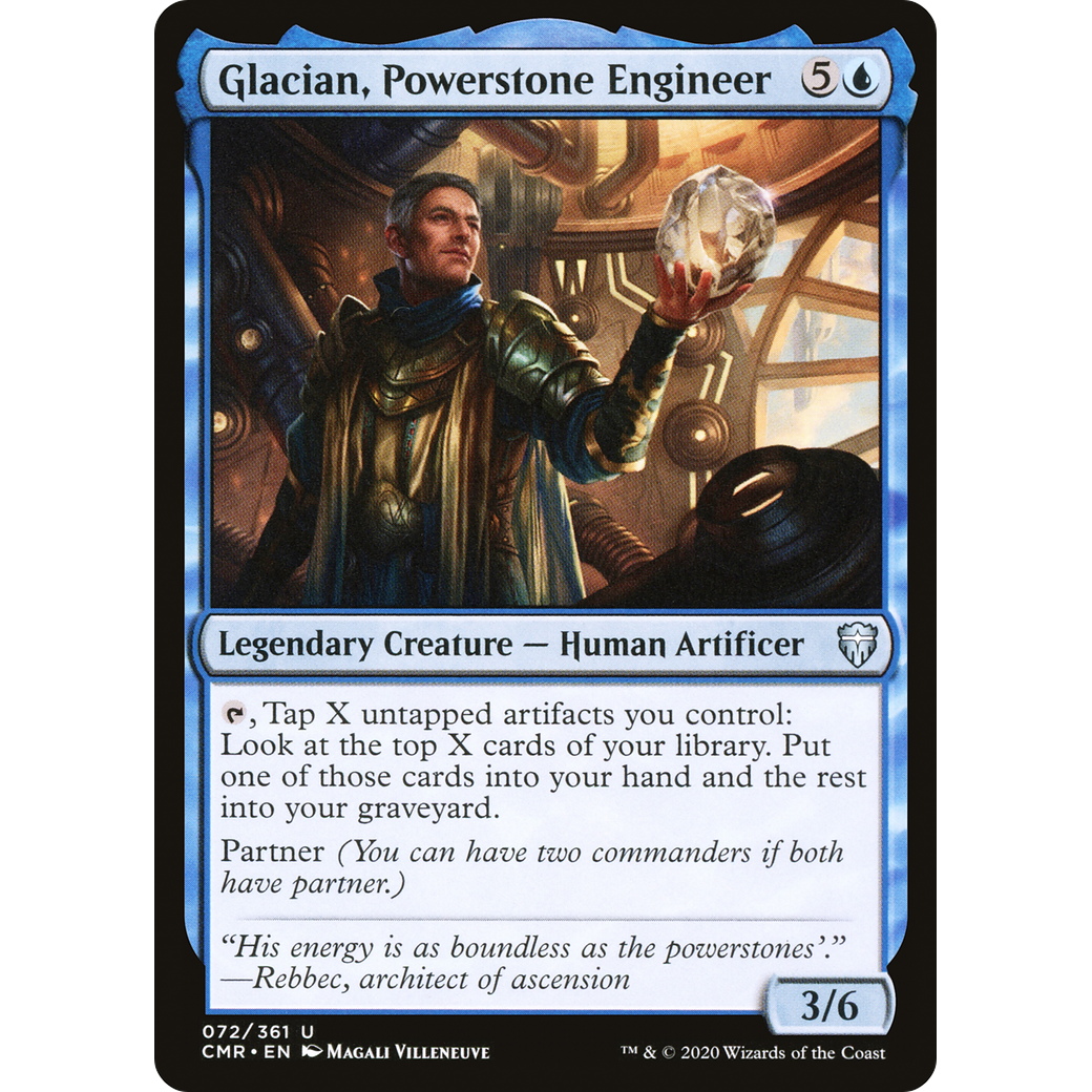 Glacian, Powerstone Engineer (CMR-072) - Commander Legends