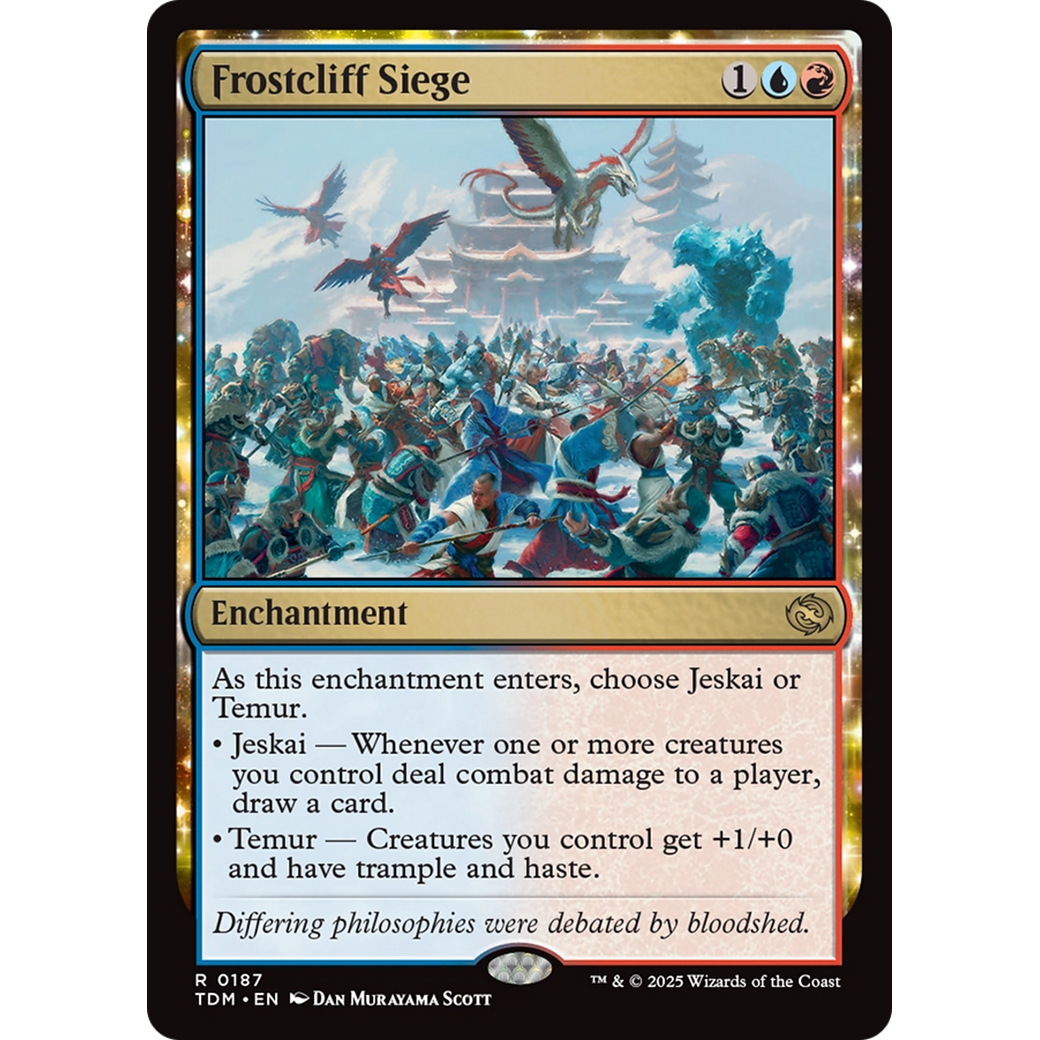 Frostcliff Siege (TDM-187) - Tarkir: Dragonstorm: (enchantment) Foil