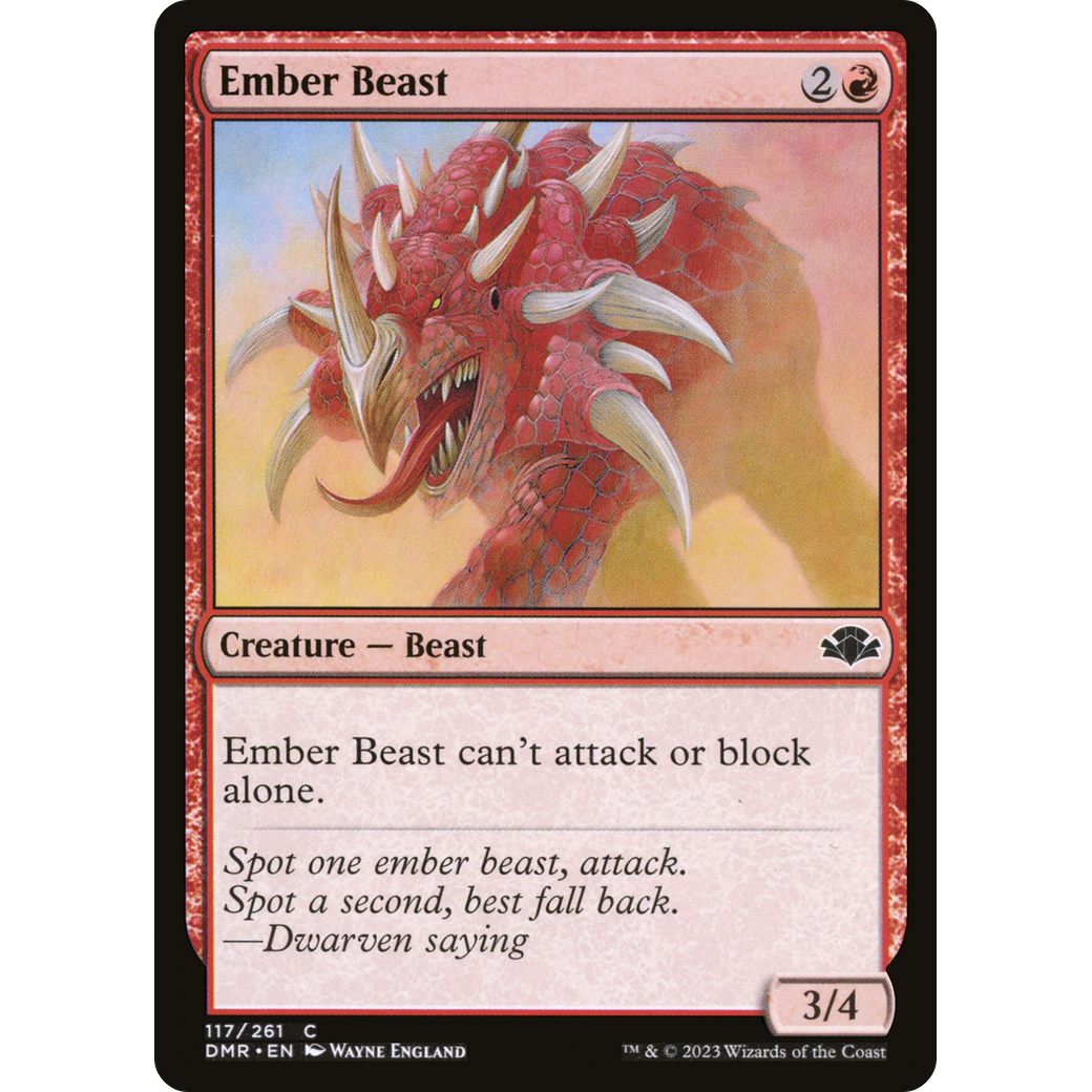 Ember Beast (DMR-117) - Dominaria Remastered Foil