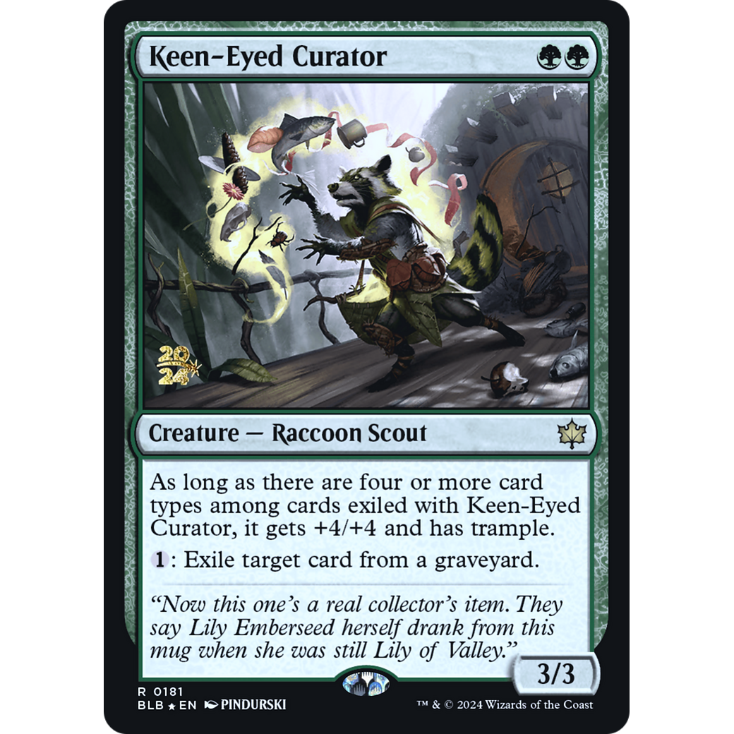 Keen-Eyed Curator (PRE-181S) - Bloomburrow Promos Foil