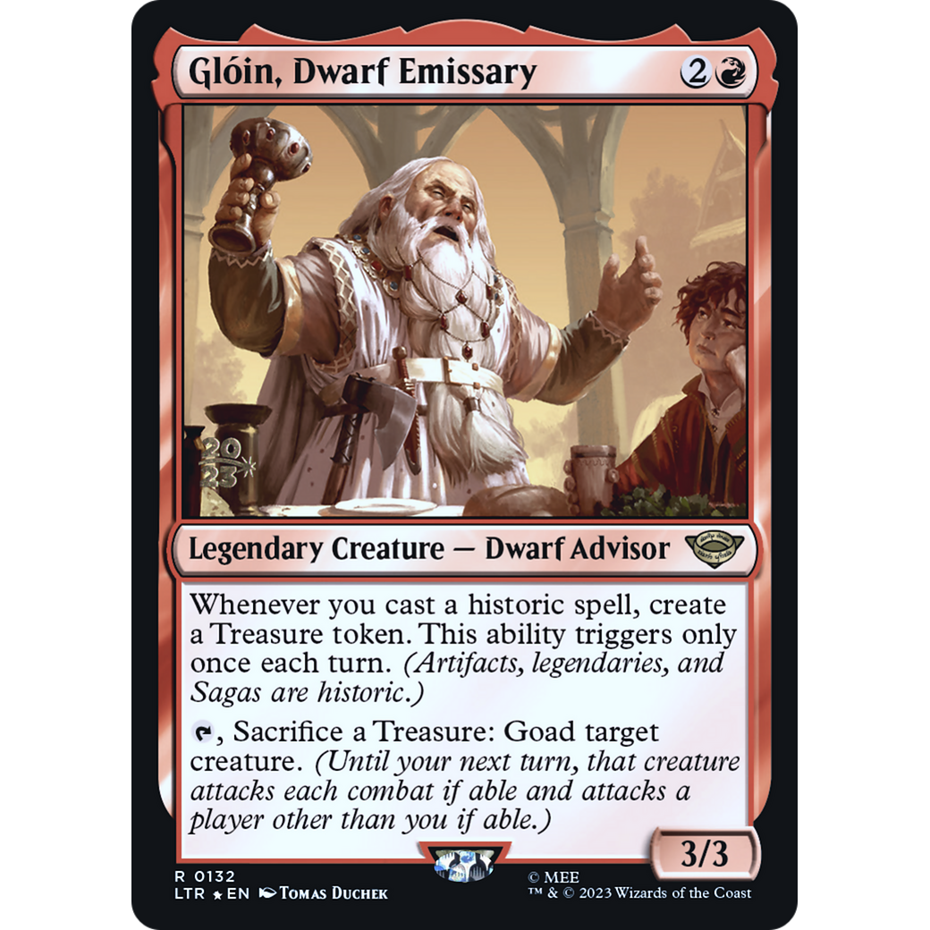 Glóin, Dwarf Emissary (PRE-132S) - Tales of Middle-earth Promos Foil