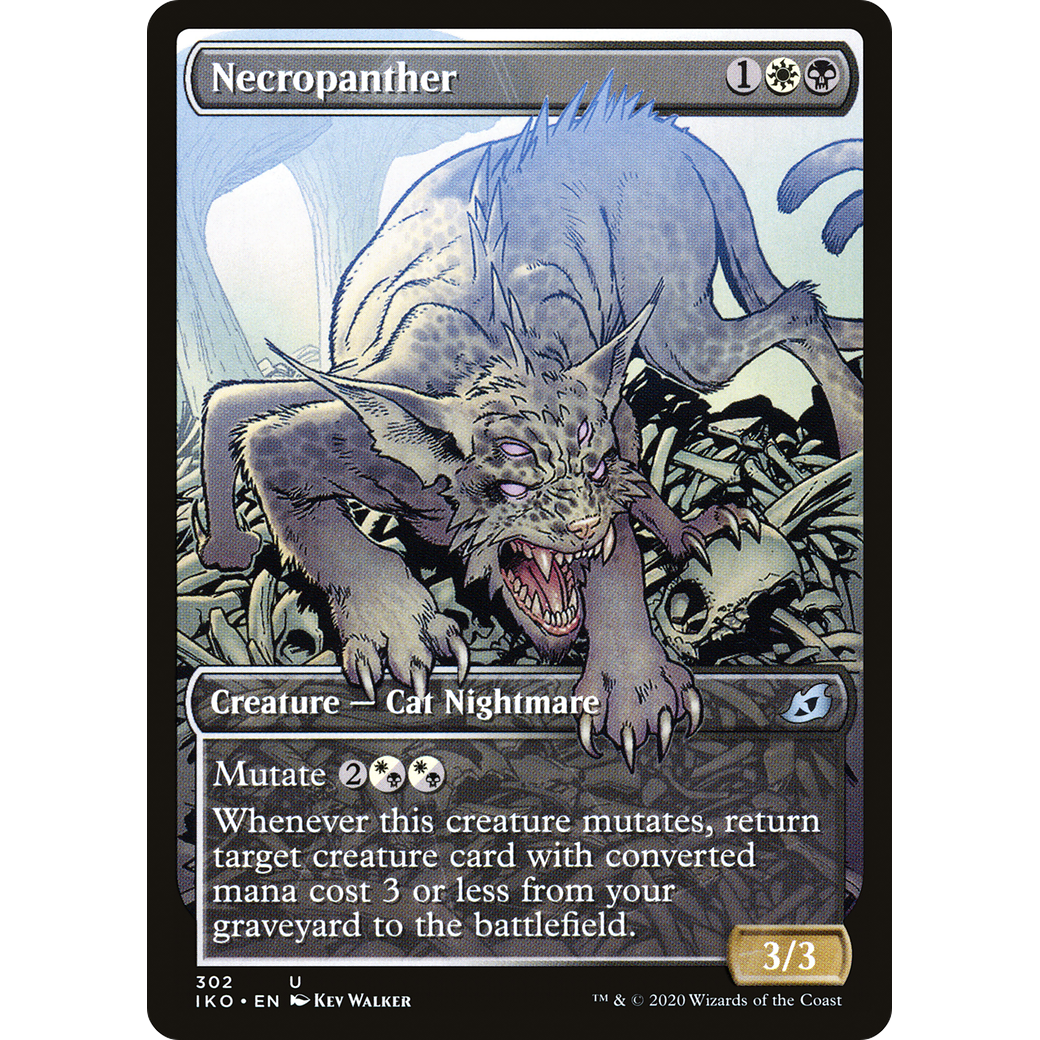 Necropanther (Showcase) (IKO-302) - Ikoria: Lair of Behemoths: (Showcase)