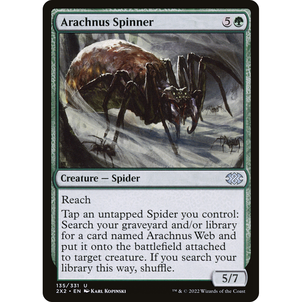 Arachnus Spinner (2X2-135) - Double Masters 2022 Foil