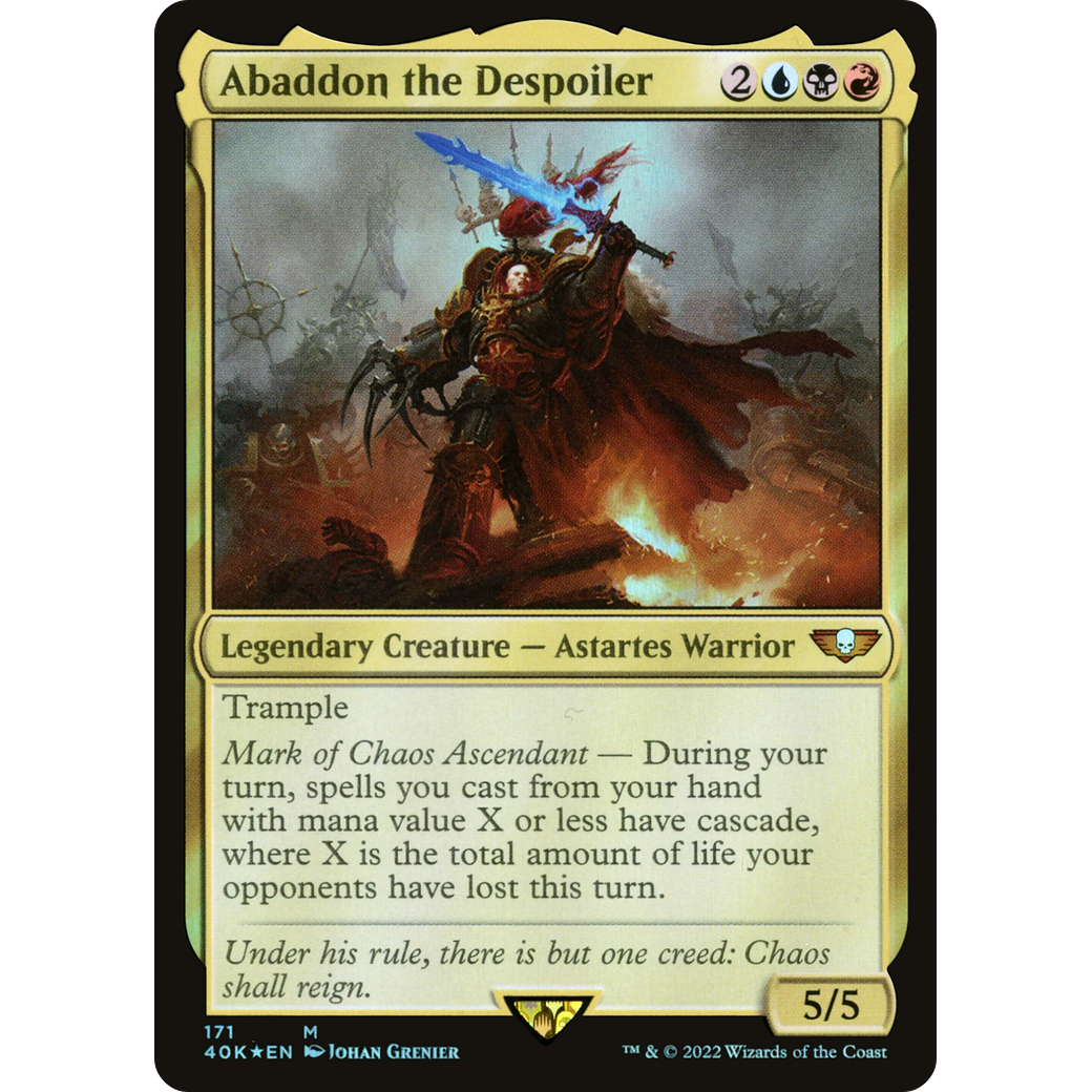 Abaddon the Despoiler (40K-171) - Warhammer 40,000 Commander Foil