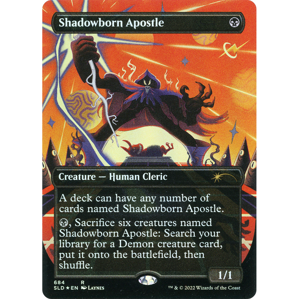 Shadowborn Apostle (684) (SLD-684) - Secret Lair Drop (Borderless) Foil