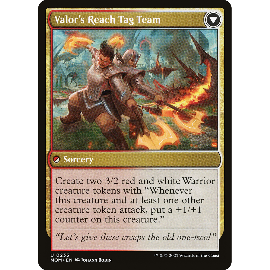 Invasion of Kylem // Valor's Reach Tag Team (MOM-235) - March of the Machine Foil