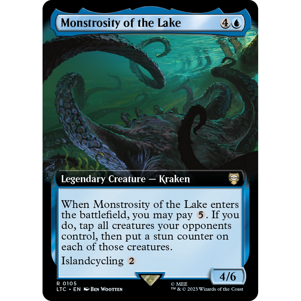 Monstrosity of the Lake (Extended Art) (LTC-105) - Tales of Middle-earth Commander: (Extended Art) Foil