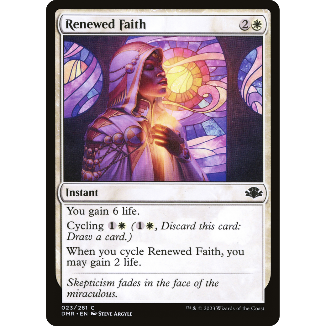 Renewed Faith (DMR-023) - Dominaria Remastered Foil