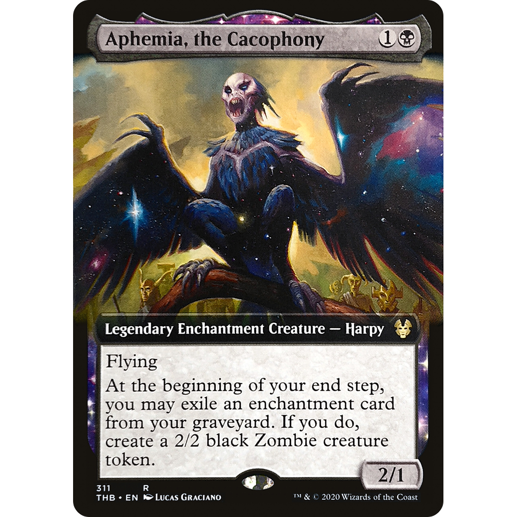 Aphemia, the Cacophony (Extended Art) (THB-311) - Theros Beyond Death: (enchantment, Extended Art) Foil