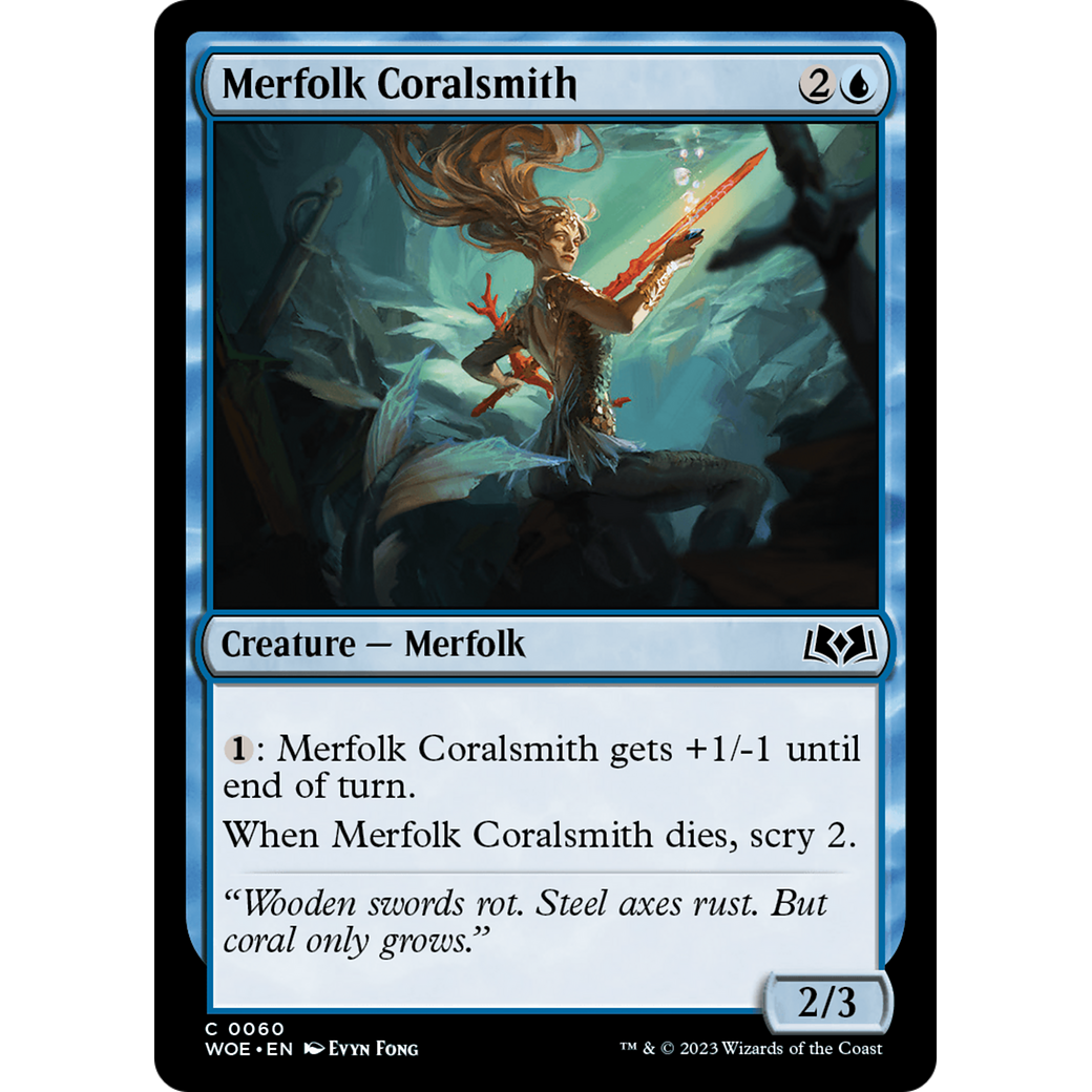 Merfolk Coralsmith (WOE-060) - Wilds of Eldraine