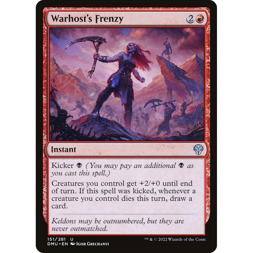 Warhost's Frenzy (DMU-151) - Dominaria United Foil
