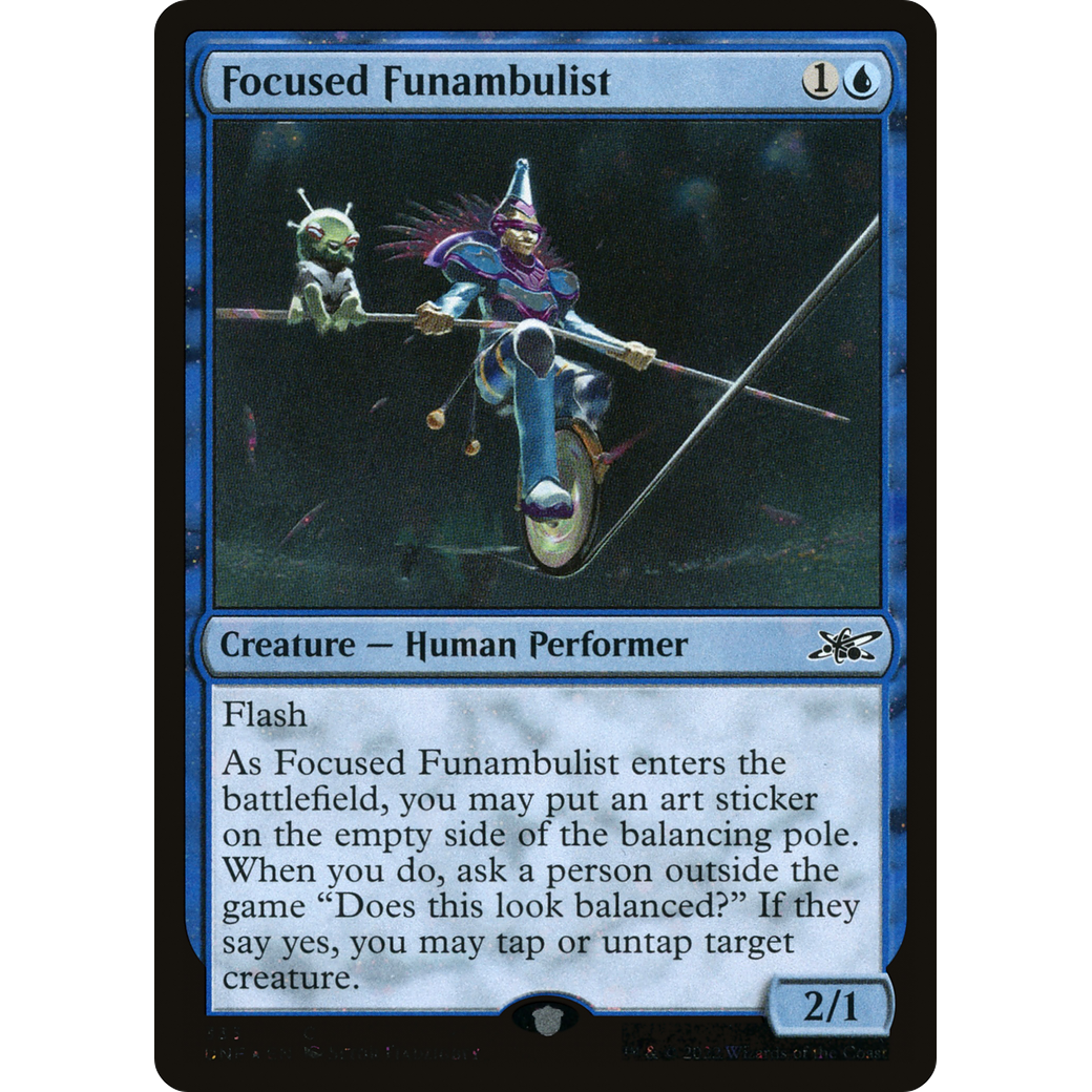 Focused Funambulist (Galaxy Foil) (UNF-333) - Unfinity Foil