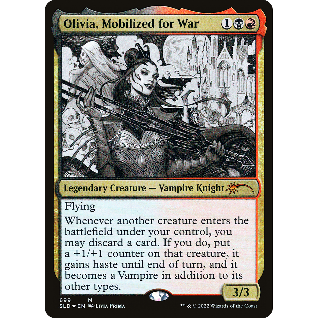 Olivia, Mobilized for War (Sketch Showcase) (SLD-699) - Secret Lair Drop