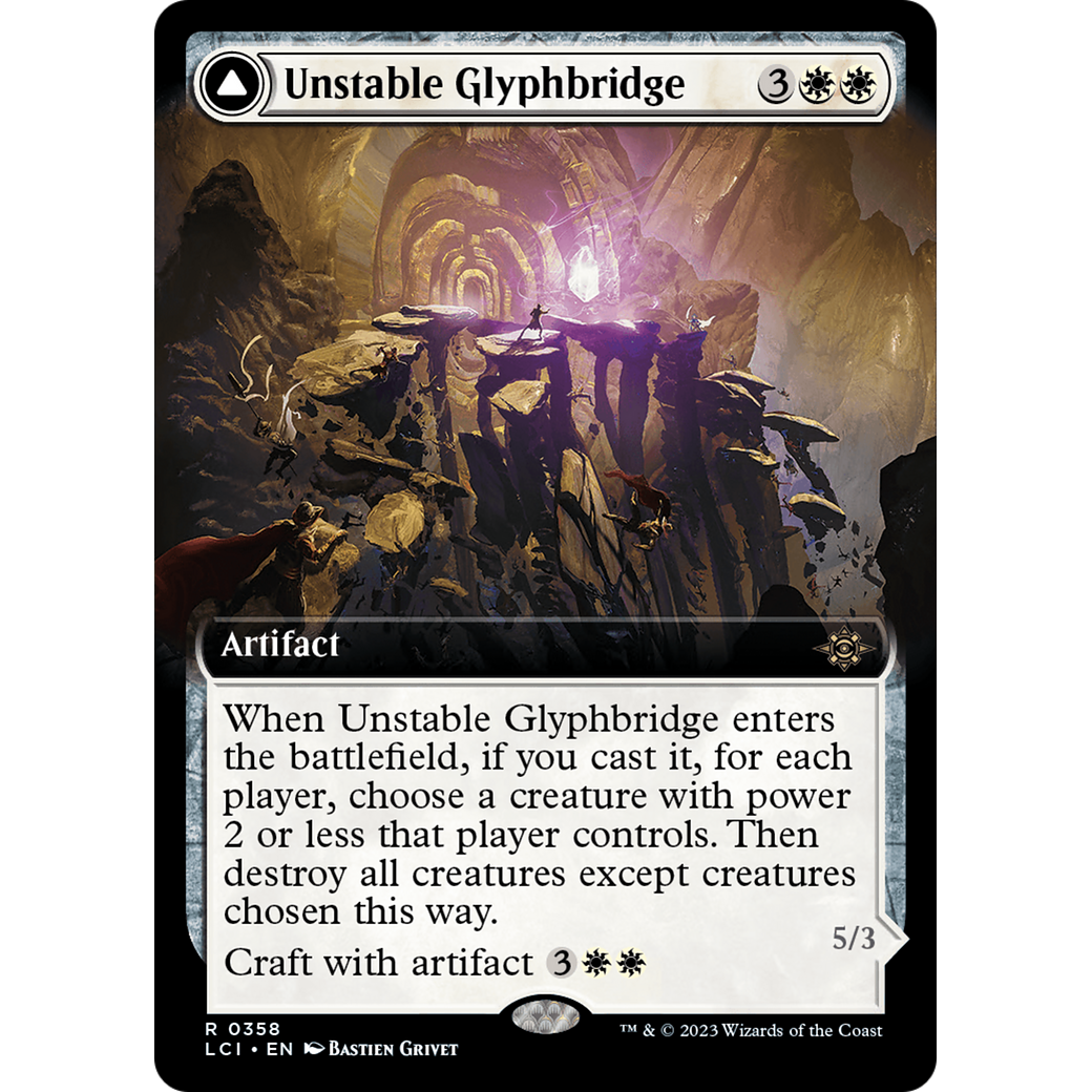 Unstable Glyphbridge // Sandswirl Wanderglyph (LCI-358) - The Lost Caverns of Ixalan: (Extended Art)