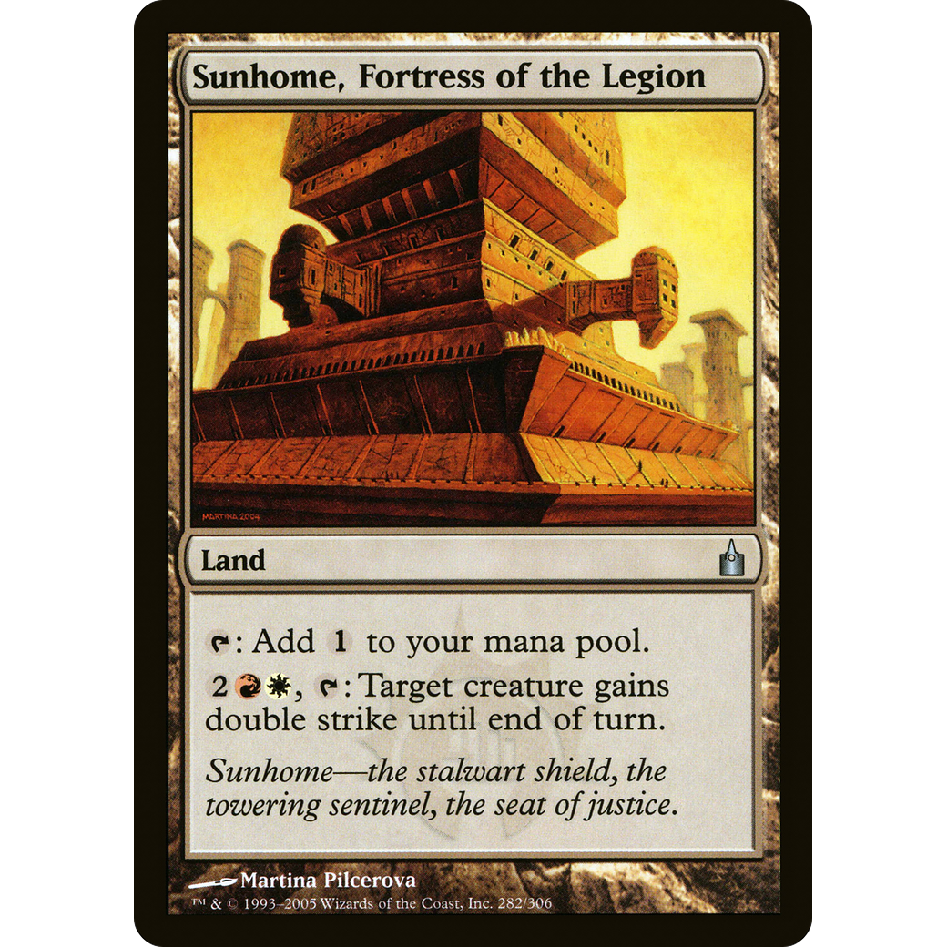 Sunhome, Fortress of the Legion (RAV-282) - Ravnica: City of Guilds Foil