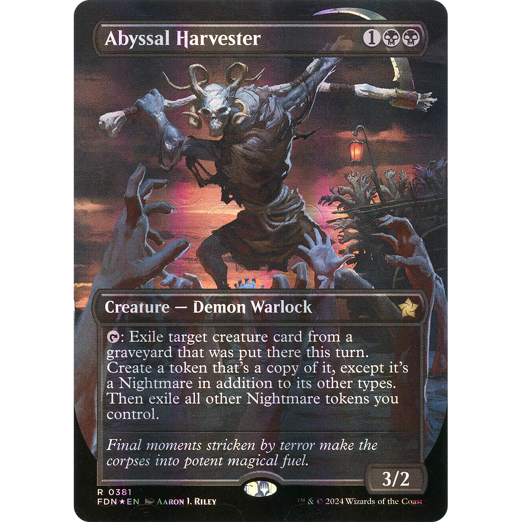 Abyssal Harvester (FDN-381) - Foundations (Borderless) Foil