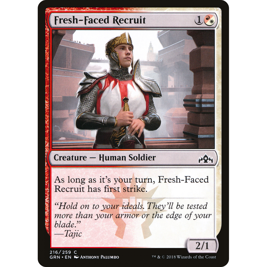 Fresh-Faced Recruit (GRN-216) - Guilds of Ravnica Foil