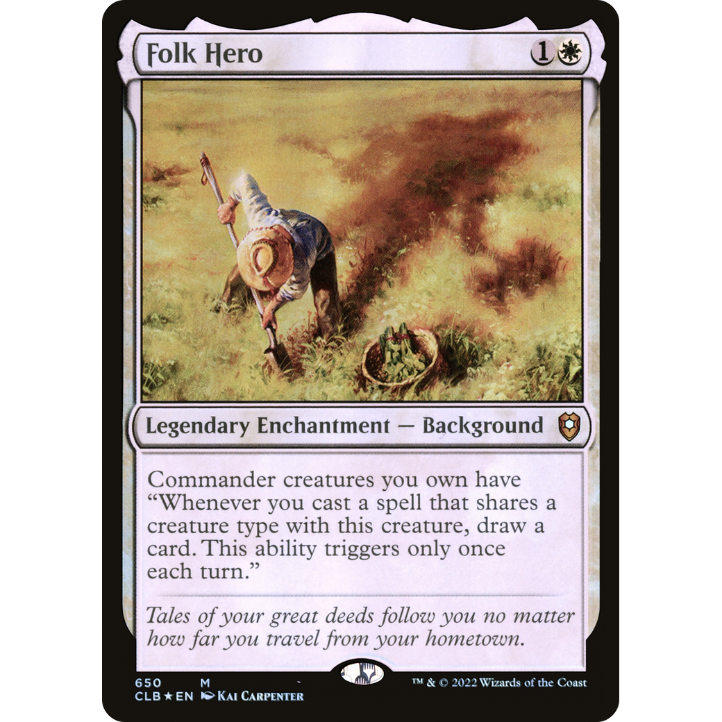 Folk Hero (CLB-650) - Commander Legends: Battle for Baldur's Gate Foil