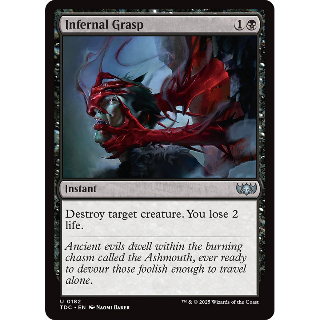 Infernal Grasp (TDC-182) - Commander: Tarkir: Dragonstorm
