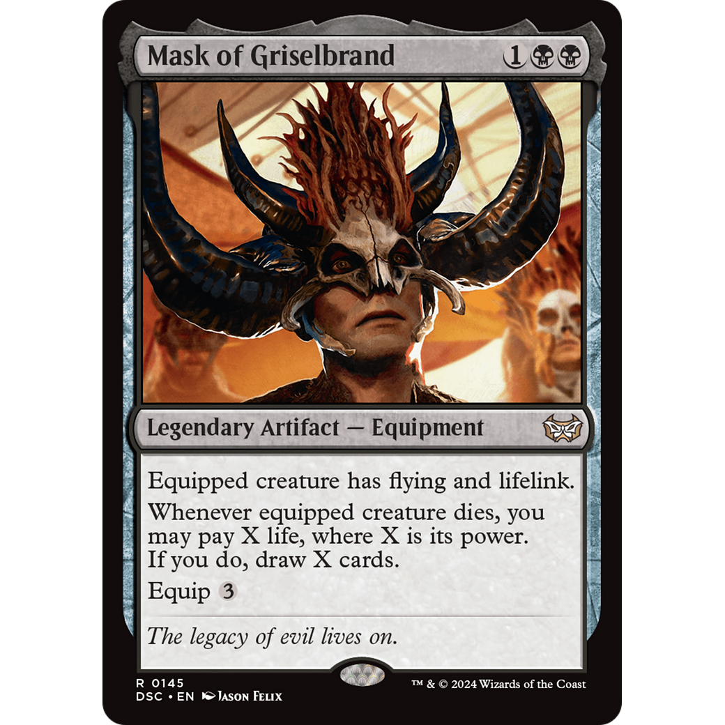 Mask of Griselbrand (DSC-145) - Duskmourn: House of Horror Commander