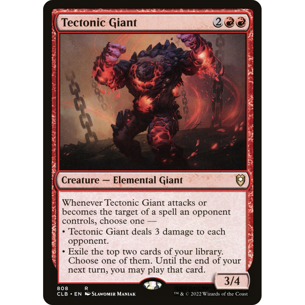 Tectonic Giant (CLB-808) - Commander Legends: Battle for Baldur's Gate