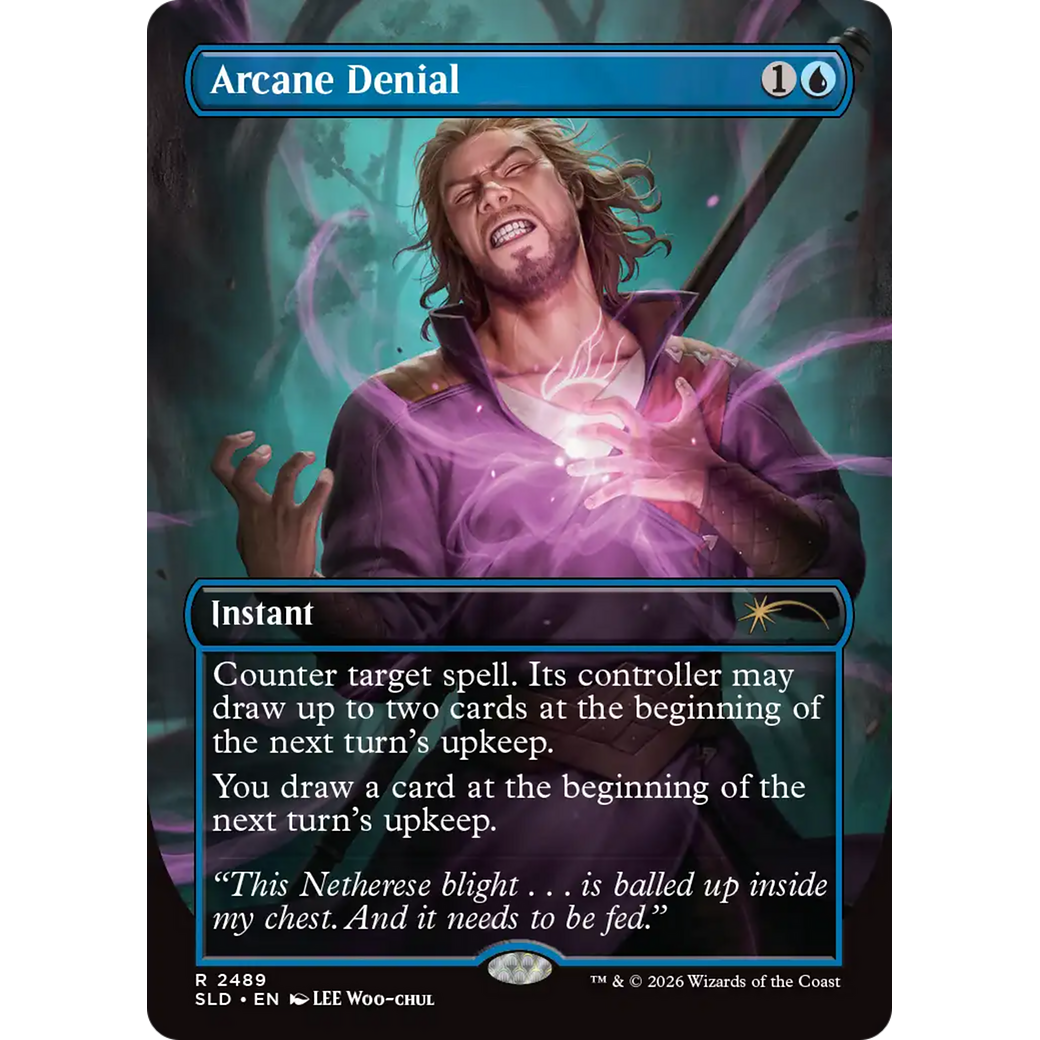 Arcane Denial (SLD-2489) - undefined (Borderless) Foil